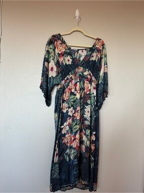 johnny was celina floral cotton tiered maxi dress Johnny Was | Dresses | Nwt Johnny Was Celina Tiered Maxi Tank Black Dress  Floral Embroidery Xl